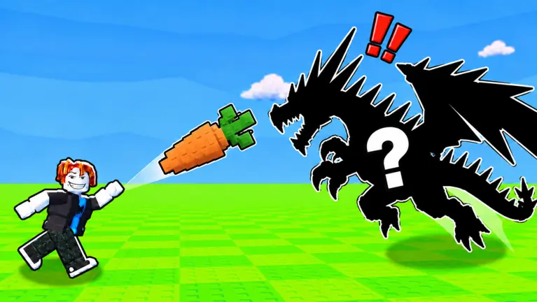 Official Roblox screenshot of a black animal silhouette with a question mark. Image: Roblox / Goofy Chupacabra