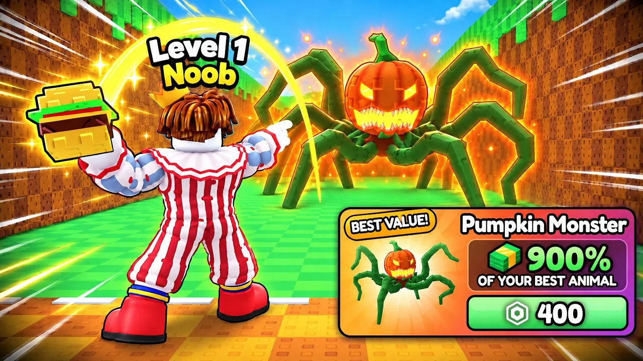 Poster frame from BasicBlox playing Throw Food For Animals on Roblox